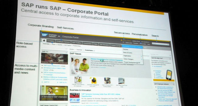 הסנדלר אינו הולך יחף. SAP PROTAL משמש את סאפ עצמה כפלטפורמה מעולה, ולא רק בגלל היותה מוצר הבית