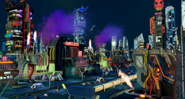 משחק רשת שבונה ערים. SimCity