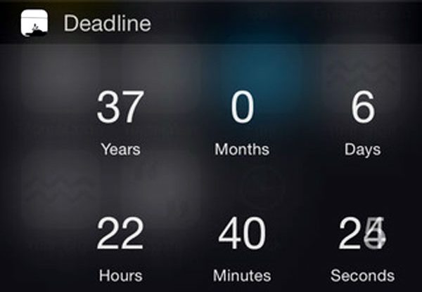 זאת רק דוגמה. Deadline