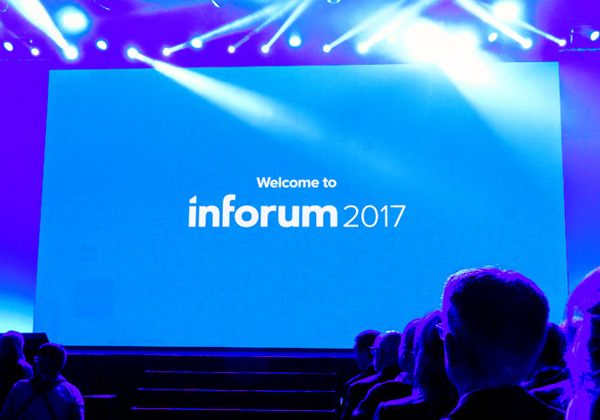 Inforum 2017, הכנס השנתי של Infor, נפתח אתמול (ג') בניו-יורק בהשתתפות יותר מ-7,000 איש, מנהלי החברה ושותפיה מהעולם. בכנס משתתפת משלחת ישראלית מהחברות גיב ואינטנטיה, המשווקות מערכות EAM ו-M3 בהתאם, ומהחברות שיכון ובינוי, אלביט ויקבי כרמל