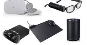 MyEye 2.0 של אורקם; Mi VR Standalone של שיאומי; ThinQ של LG; ה-Dark Core של Corsair; ה-Ultra Fit USB 3.1 של סאנדיסק. צילום: יח"צ