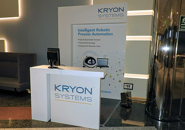 התצוגה של Kryon Systems בכנס של Software AG. צילום: פלי הנמר