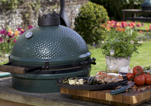 גריל הקאמאדו שלBig green egg. צילום: רועי שר