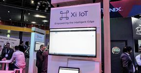 תצוגת פתרון Nutanix Xi IoT בתערוכה הצמודה לכנס. צילום: פלי הנמר