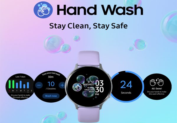 לא לשכוח לרחוץ ידיים. אפליקציית Hand Wash של סמסונג. צילום: יח"צ