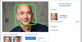 Amazon Rekognition של אמזון. צילום: הדגמת זיהוי סלבס מאתר אמזון